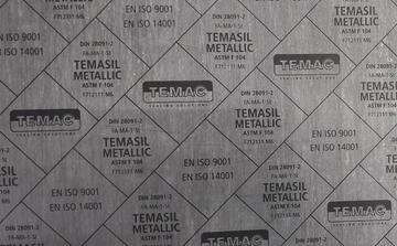 Temasil Metalic (NG M) dróthálós tömítőlemez raktárról. 250°C-ig hőálló (max.400°C)