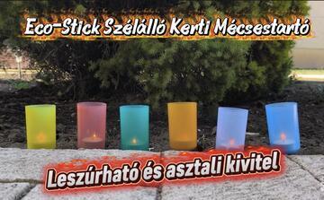 Eco-Stick Szélálló Kerti és Kegyeleti Mécsestartó – Leszúrható és asztali kivitelben