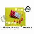 Gumigolyó  gyártás PIROS 60-65 shore 14 mm (50 db) - Tömítésgyár Webáruház