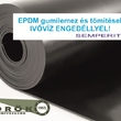 SEMPERIT EPDM E628 gumilemez ivóvíz alkalmazáshoz 1400x1000x3,0 mm