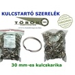 Tartós, 30 mm-es nikkelezett kulcskarika közvetlenül a gyártótól. Kiváló rugalmasság, elegáns megjelenés és magyar minőség.