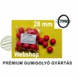  Prémium Gumilövedék 28 mm piros – Pontos és Megbízható Gumigolyó 60-65 shore keménység - Tömítésgyár Webshop