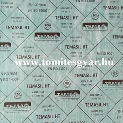 Temasil HT 330 °C tömítő lemez - tömítő tábla 12 MPa 1500x1500x0,5 - Tömítésgyár Webshop