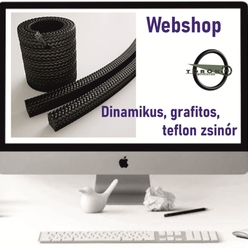 Grafitos teflon (Dinamikus) zsinór Temapack 5410 teflon 15x15 mm /méter - Tömítésgyár Webshop
