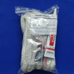 Üvegszálas zsinór FEHÉR 450 °C - 12 mm és ragasztó 1100 °C - készlet Üvegszálas zsinór FEHÉR 450 °C - 12 mm és ragasztó 1100 °C - készlet