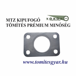 MTZ kipufogótalp (téglalap) tömítés gyártás rézzel peremezett, acéllal borítva, felületkezelt 50-1008028 - Tömítésgyár Webshop