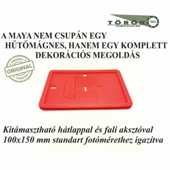 MAYA Mágneses Fotókeret NEON NARANCS 10 db/csomag - hűtőmágnesgyár Webshop, képkeret mágneses