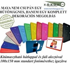 Maya hűtőmágnes képkeret - vegyes színekkel 10 db/csomag