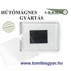 Hűtőmágnes 76 x 57 víztiszta tok 50 db/csomag