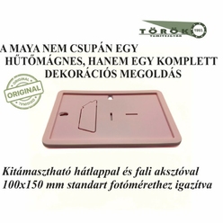 MAYA Mágneses Fotókeret VILÁGOS RÓZSASZÍN 10 db/csomag - Tömítésgyár Webshop, képkeret mágneses