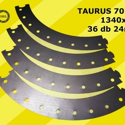 Ipari gázturbina tömítés Taurus 70 - 1200 x 1340 x 2,0; 36 db 24mm-es furattal 4 darabból puzzle illesztéssel