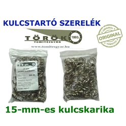 15 mm normál kulcskarika 100 db