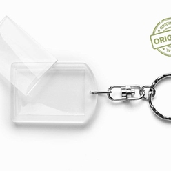 Kulcstartó plexi - akril víztiszta 25 x 36 - 50 db/csomag vonalkód 5999860594086