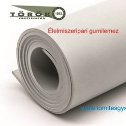 NR/SBR Élelmiszeripari gumilemez fehér - bézs Lv.: 1,0 mm; 2,0 mm; 3,0 mm; 4,0 mm; 5,0 mm vastagságban