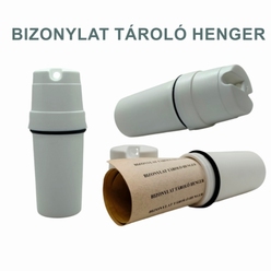 Színes bizonylat tároló henger - irattartó henger