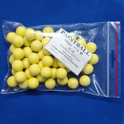 Gumigolyó 17.6 mm (PAINTBALL) REBALL 40-45 Shore A (50 db) SÁRGA
