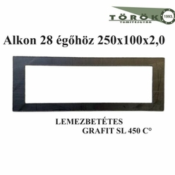 (170/2) Grafit SL Alkon 28 égőhöz 250 x 100 x 2