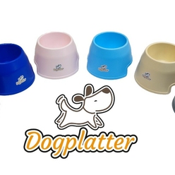 Dogplatter műanyag etető/itató kutyatál EGYEDI NÉVVEL LOGÓVAL