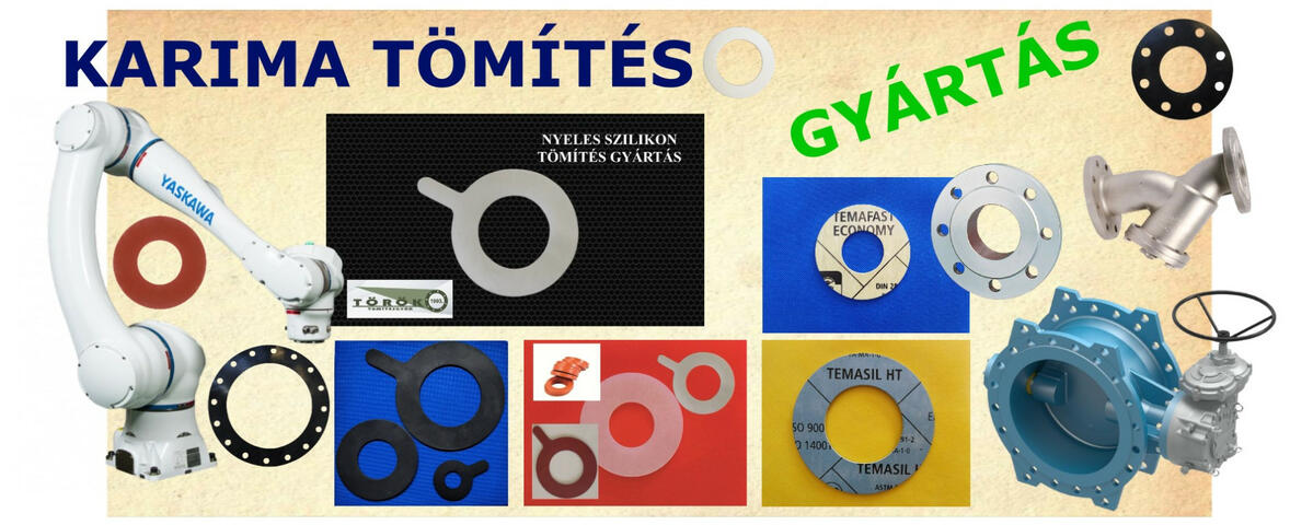 Karima tömítés gyártás egyedi, vagy nagy sorozatú DIN2690 - EN1092-1 - EN 1514-1 szerint is