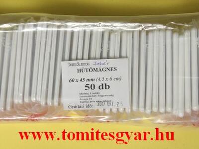 Hűtőmágnes 60 x 45 Fehér 50 db