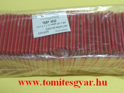 Hűtőmágnes 60 x 45 piros 50 db