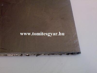 Expandált grafitlemez - grafit tábla sima lemezes merevítéssel (SL-100 bar) 450°C 600x1000x2,0 - Tömítésgyár Webshop