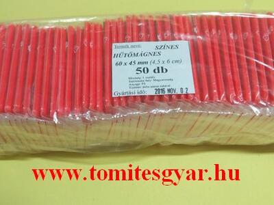  Hűtőmágnes 60 x 45 narancs neon 50 db