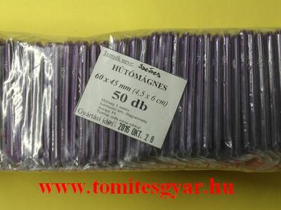 Hűtőmágnes 60 x 45 lila 50 db