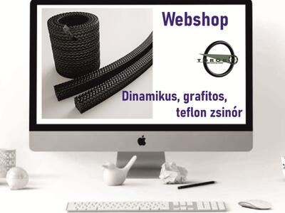 Grafitos teflon (Dinamikus) zsinór Temapack 5410 teflon 15x15 mm /méter - Tömítésgyár Webshop