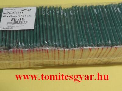 Hűtőmágnes 60 x 45 sötétzöld 50 db