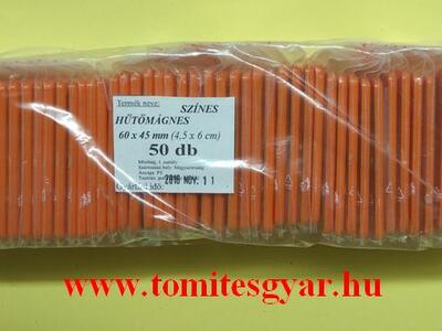 Hűtőmágnes 60 x 45 napsárga 50 db