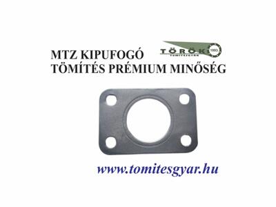 MTZ kipufogótalp (téglalap) tömítés gyártás rézzel peremezett, acéllal borítva, felületkezelt 50-1008028 - Tömítésgyár Webshop