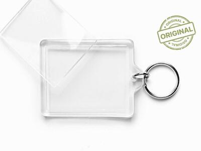 Kulcstartó két karikával szerelt 50 db/csomag vonalkód 5999860594185