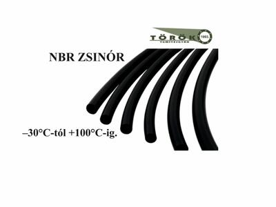 NBR (Nitril-kaucsuk) O-gyűrű zsinór – Fekete 2 méter/egység
