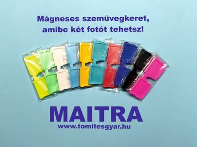 Színes keretes mágnes - mágneses szemüvegkeret, amibe egyszerre két fotót tehetsz - Tömítésgyár Webáruház