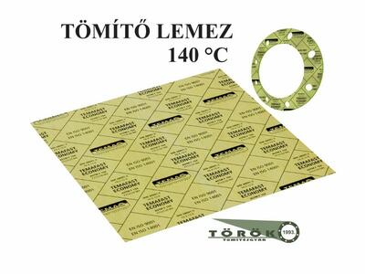 Temafast Economy tömítő lemez - tömítő tábla 4 MPa 140 °C 250x250x2,0 mm - Tömítésgyár Webshop