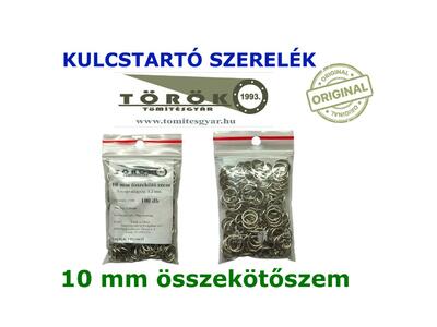 10 mm-es fém összekötőszem nikkelezett kivitelben, közvetlenül a gyártótól. Precíz rögzítés kulcstartókhoz, ékszerekhez és táskákhoz. Erős, tartós és esztétikus megoldás!