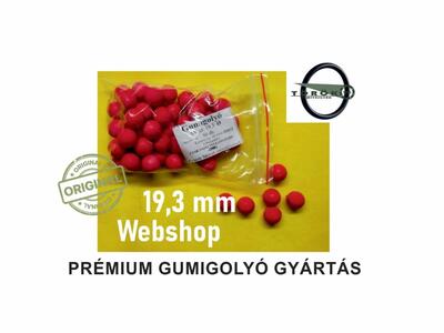  Prémium Gumilövedék 19.3 mm piros – Pontos és Megbízható Gumigolyó - Tömítésgyár Webshop