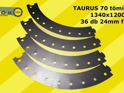 Ipari gázturbina tömítés Taurus 70 - 1200 x 1340 x 2,0; 36 db 24mm-es furattal 4 darabból puzzle illesztéssel