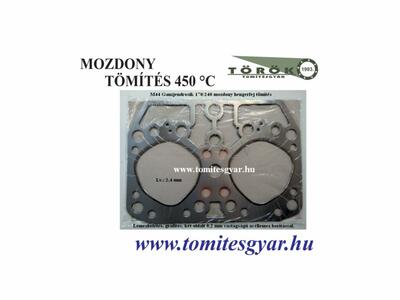 Mozdony M44 hengerfej töm. fémborítással (2693) 