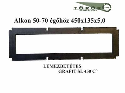 (170/4) Grafit SL Alkon 50-70 égőhöz 450 x 135 x 5
