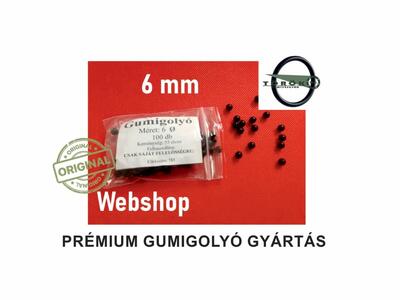  Prémium Gumilövedék 6 mm – Pontos és Megbízható Gumigolyó - Tömítésgyár Webshop