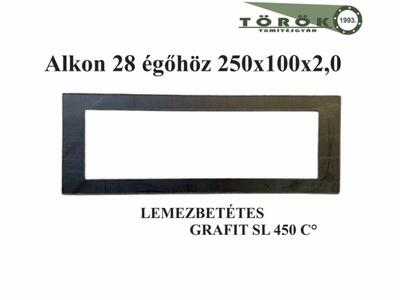 (170/2) Grafit SL Alkon 28 égőhöz 250 x 100 x 2