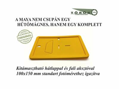 MAYA Mágneses Fotókeret akasztóval OKKERSÁRGA 10 db/csomag - Tömítésgyár Webshop