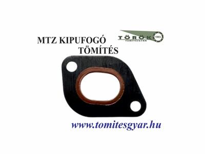 MTZ kipufogó tömítés ovális, peremezett 50-1008026