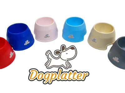 Dogplatter műanyag etető/itató kutyatál egy literes EGYEDI NÉVVEL MÁRKANÉVVEL - Tömítésgyár Webshop